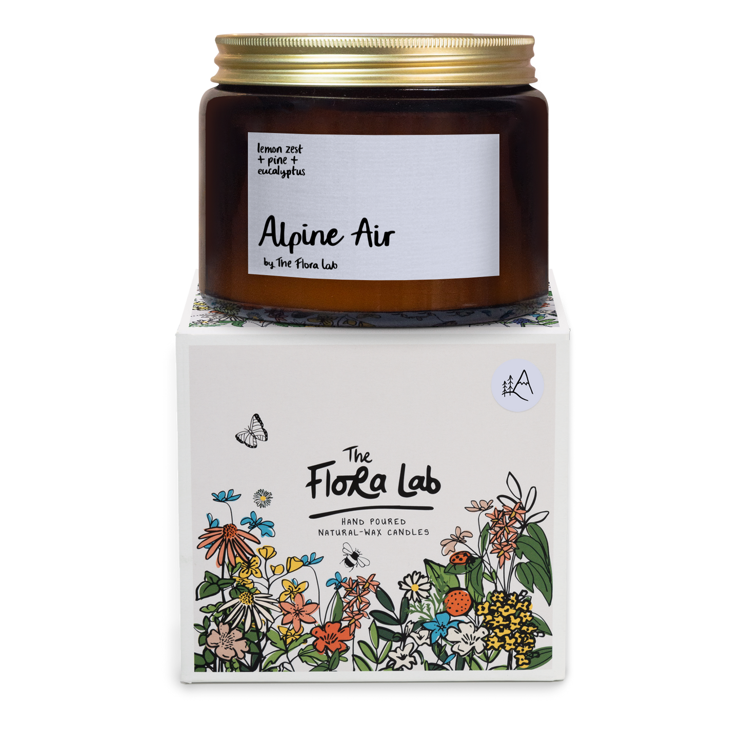 The Flora Lab Alpine Air 2 Wick Candle