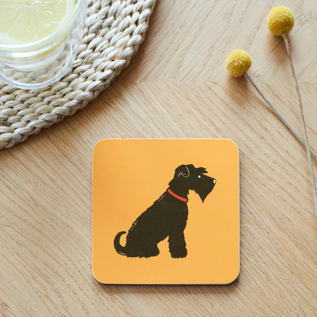 Black Schnauzer Coaster