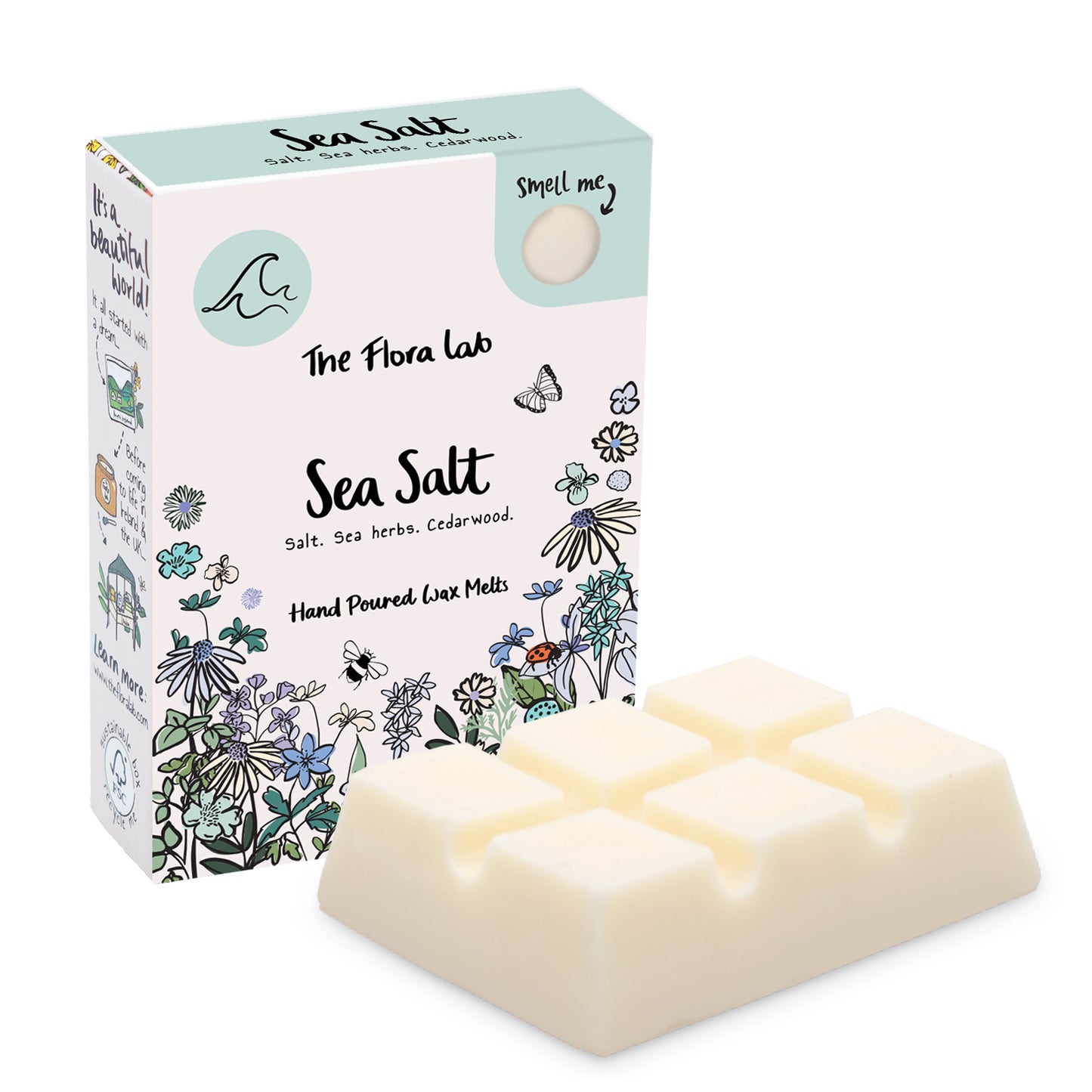 The Flora Lab Sea Salt Wax Melt