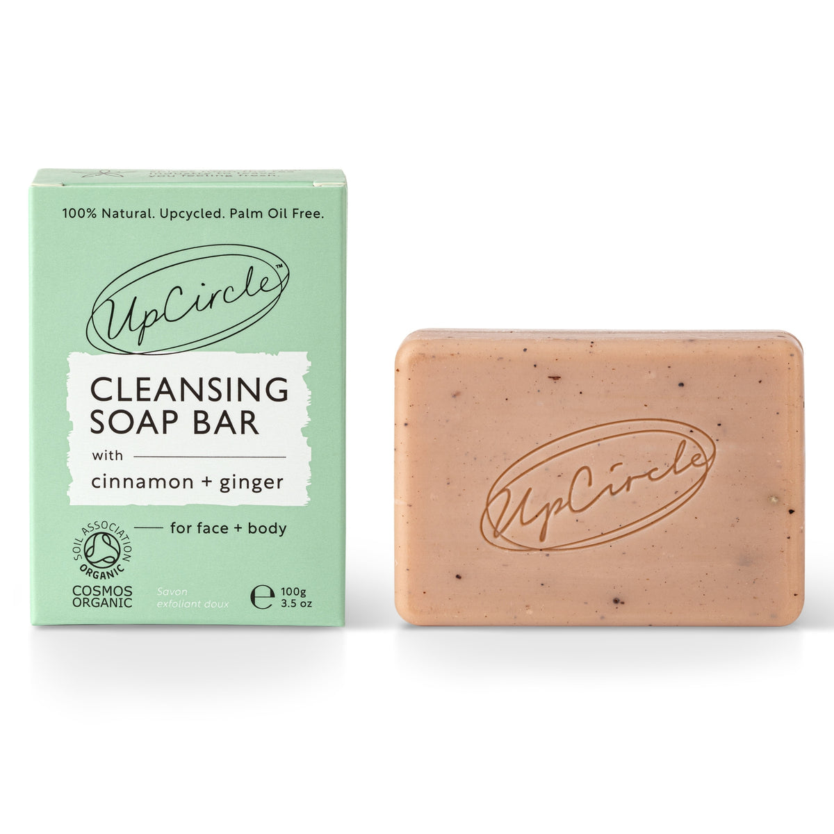 UpCircle Cinnamon & Ginger Chai Cleansing Soap Bar