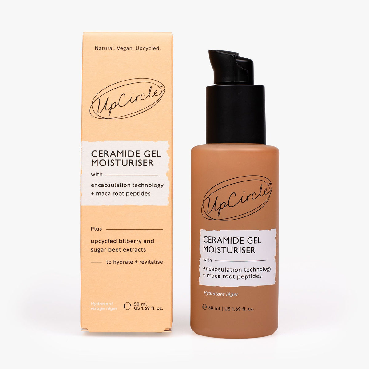 UpCircle Ceramide Gel Moisturiser with Maca Root Peptides