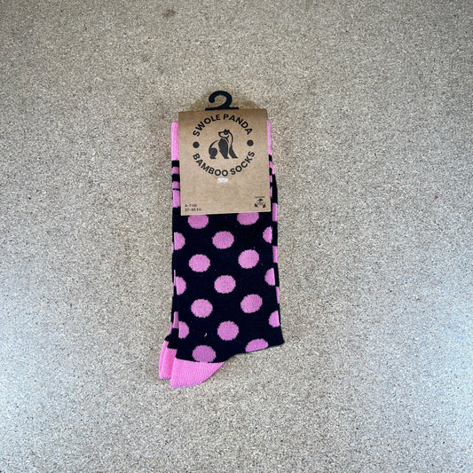 Black & Pink Polka Dot