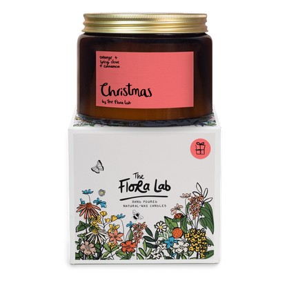 The Flora Lab Christmas 2 Wick Candle