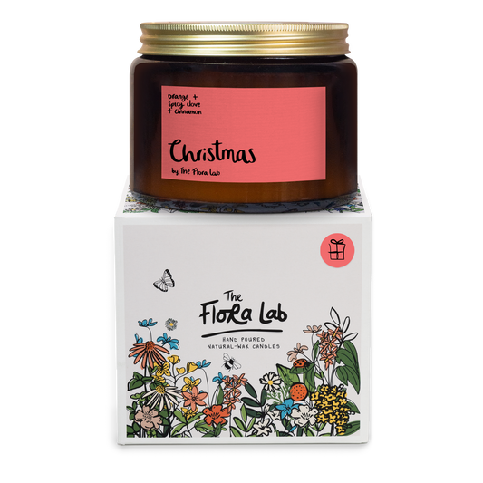 The Flora Lab Christmas 2 Wick Candle