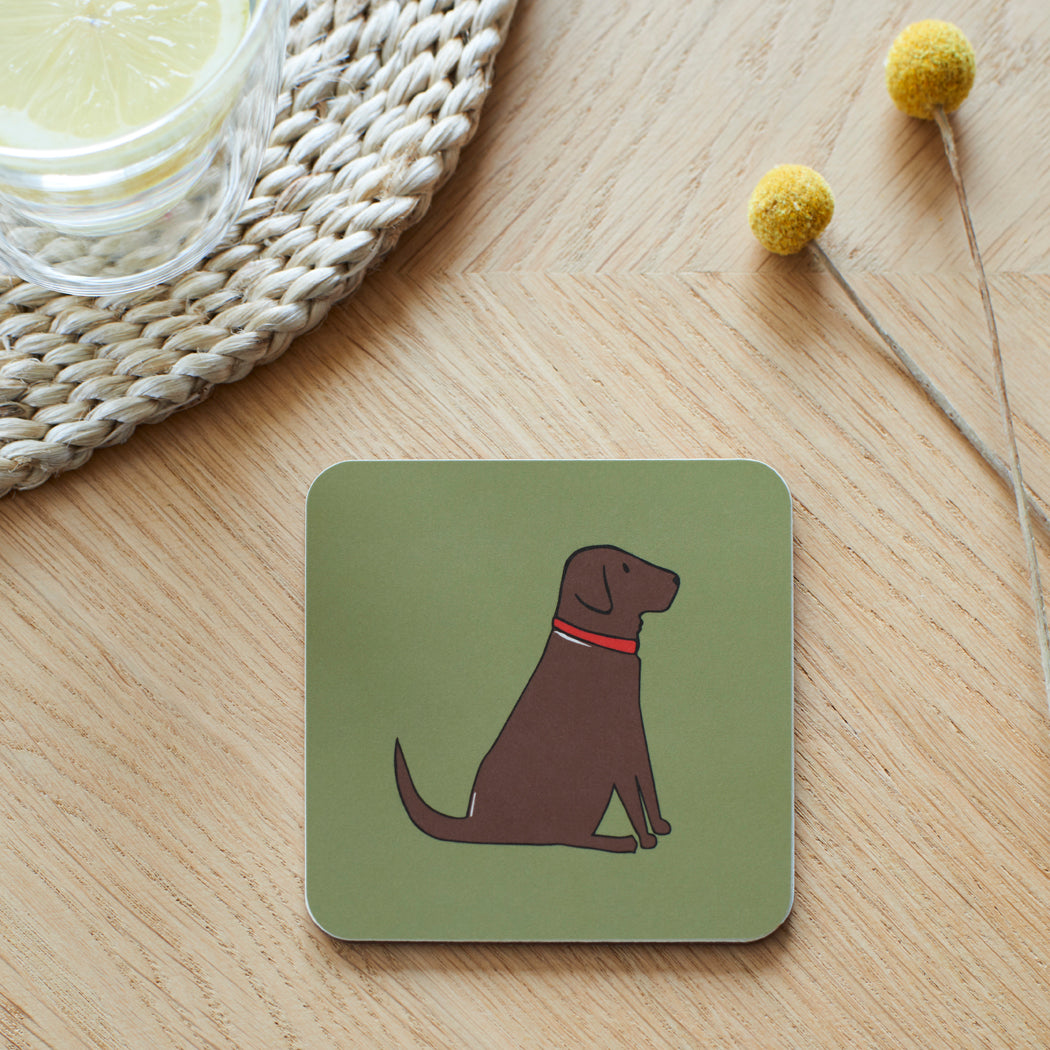 Chocolate Labrador Coaster