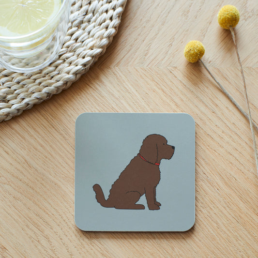 Brown Cockapoo Coaster