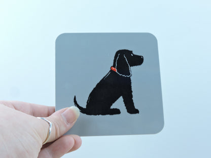 Black Cocker Spaniel Coaster