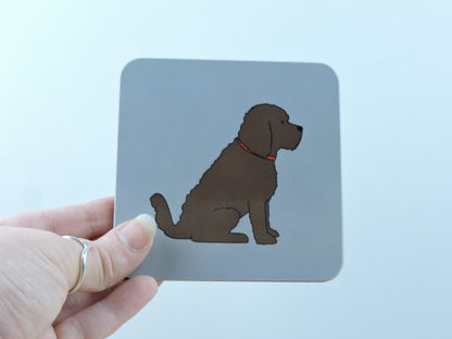 Brown Cockapoo Coaster