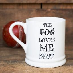 Dog Loves Me Best Mug