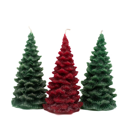 Small Green Fir Tree Candle