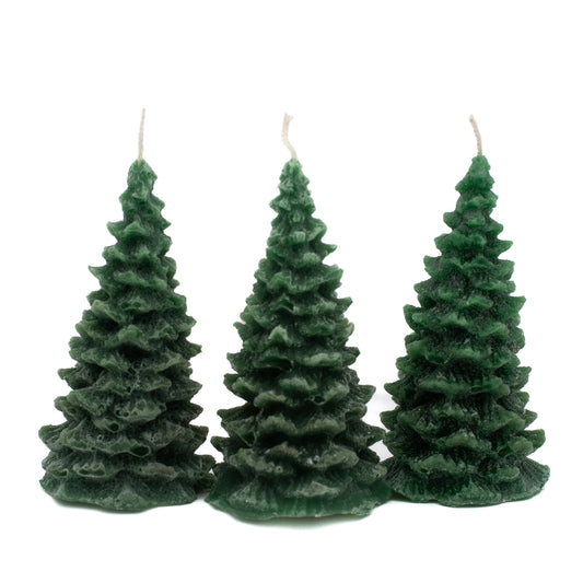 Small Green Fir Tree Candle