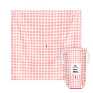 Dock & Bay Pink Check Picnic Blanket