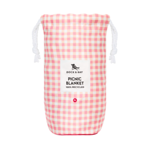 Dock & Bay Pink Check Picnic Blanket