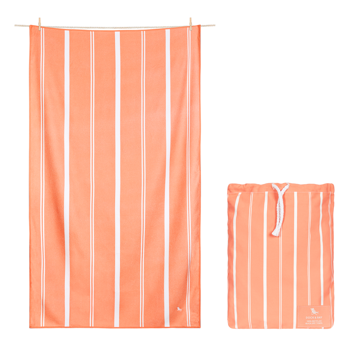 Dock & Bay Quick Dry Terracotta Bath Towel