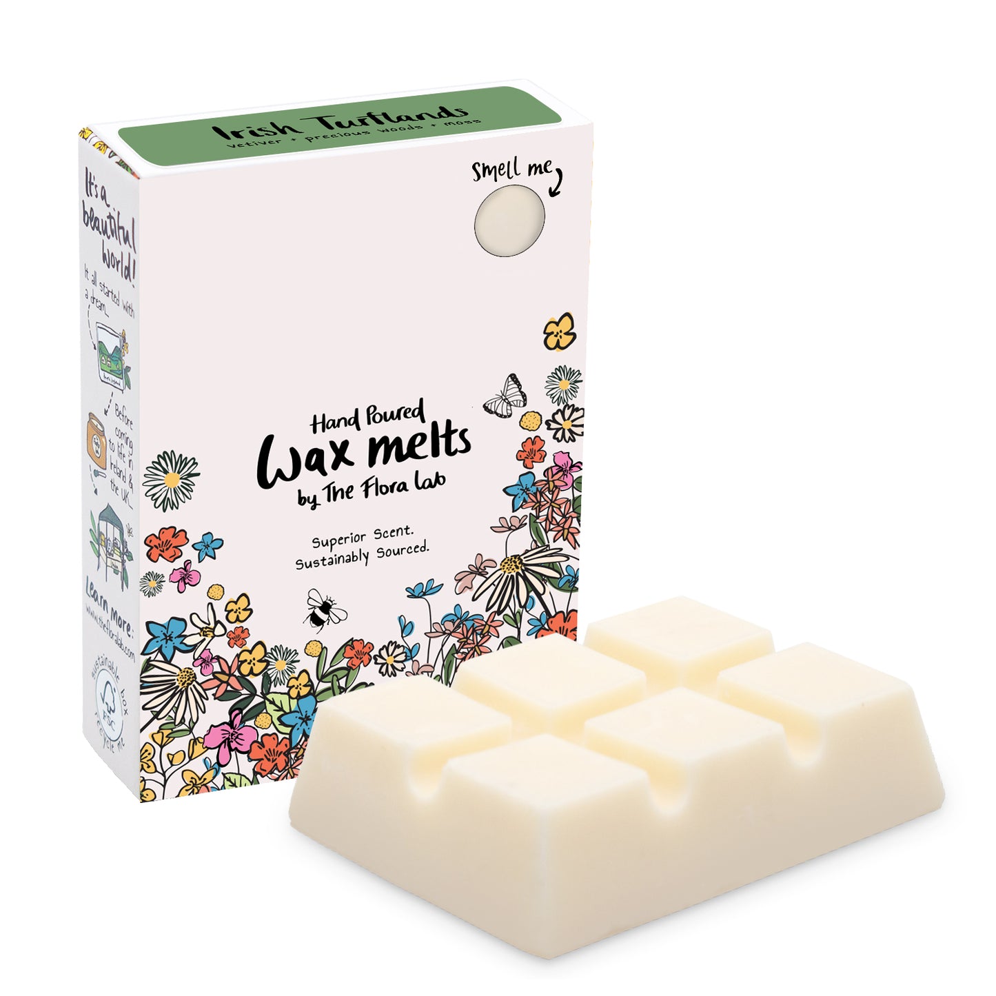 The Flora Lab Irish Turflands Wax Melts
