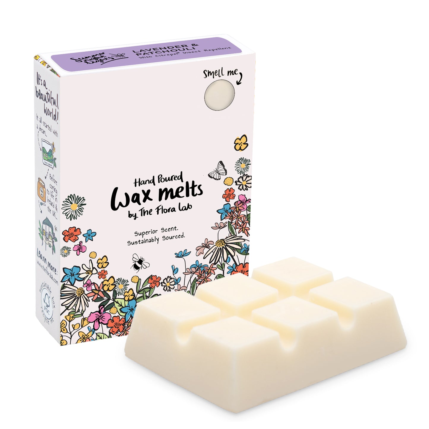 The Flora Lab Lavender & Patchouli Wax Melts