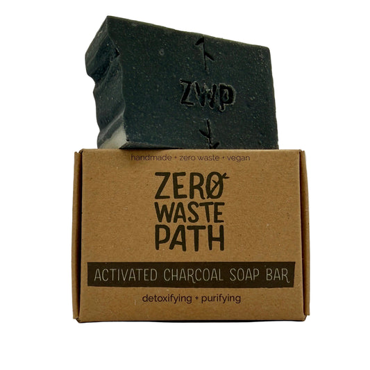 Zero Waste Path Activated Charcoal Soap Bar